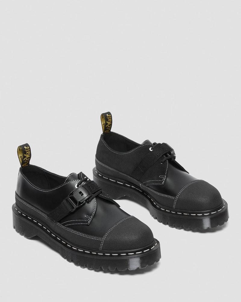 Dr Martens 1461 Tech Made in England Gesp Oxford Schoenen Heren Zwart | NL 209SGL